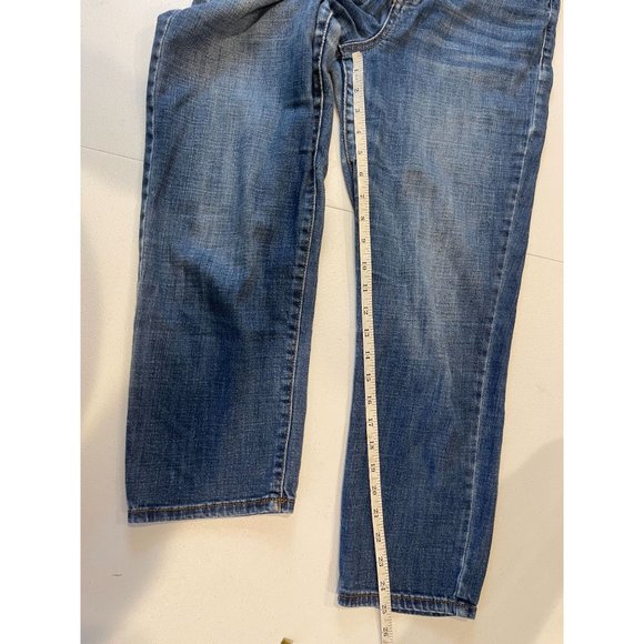 Womens Jeans High Waist Straight Leg Stretch High Rise Cotton Blue Size 10/30 - Picture 5 of 11